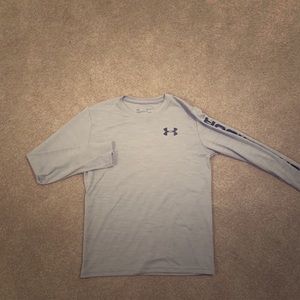 Grey Long Sleeve Under Armor Shirt